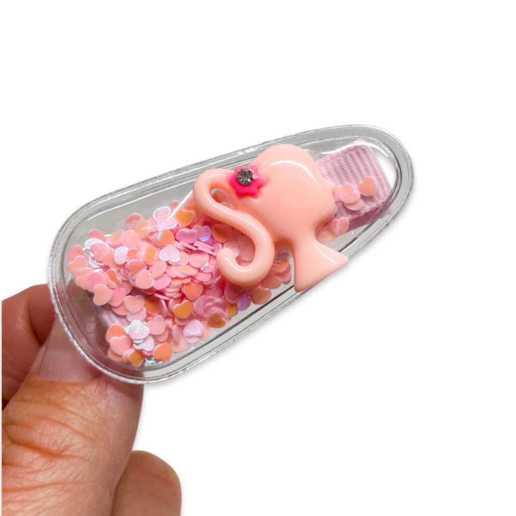 SHAKER NON SLIP HAIR CLIPS - BARBIE PINK