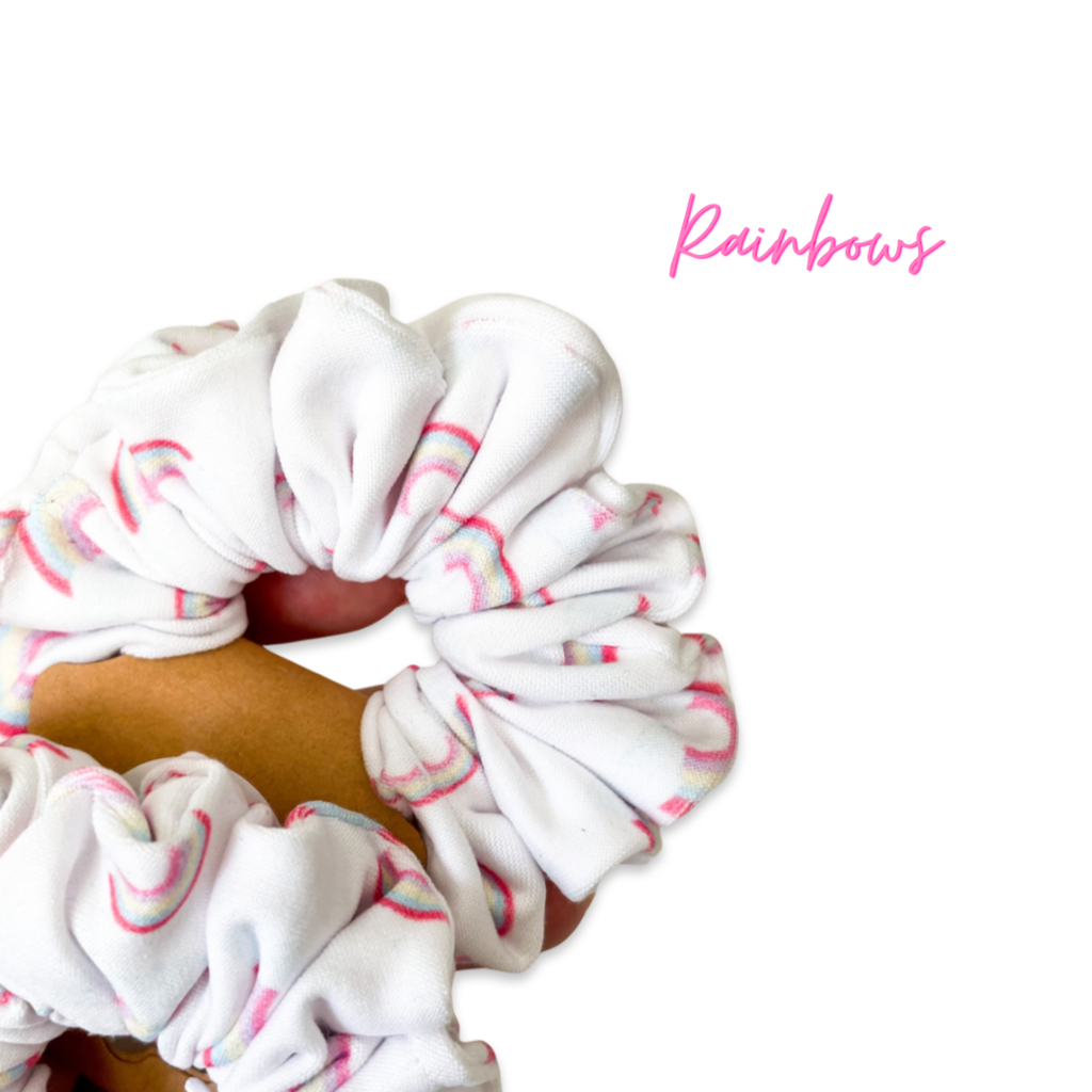 KIDS SCRUNCHIES - RAINBOWS