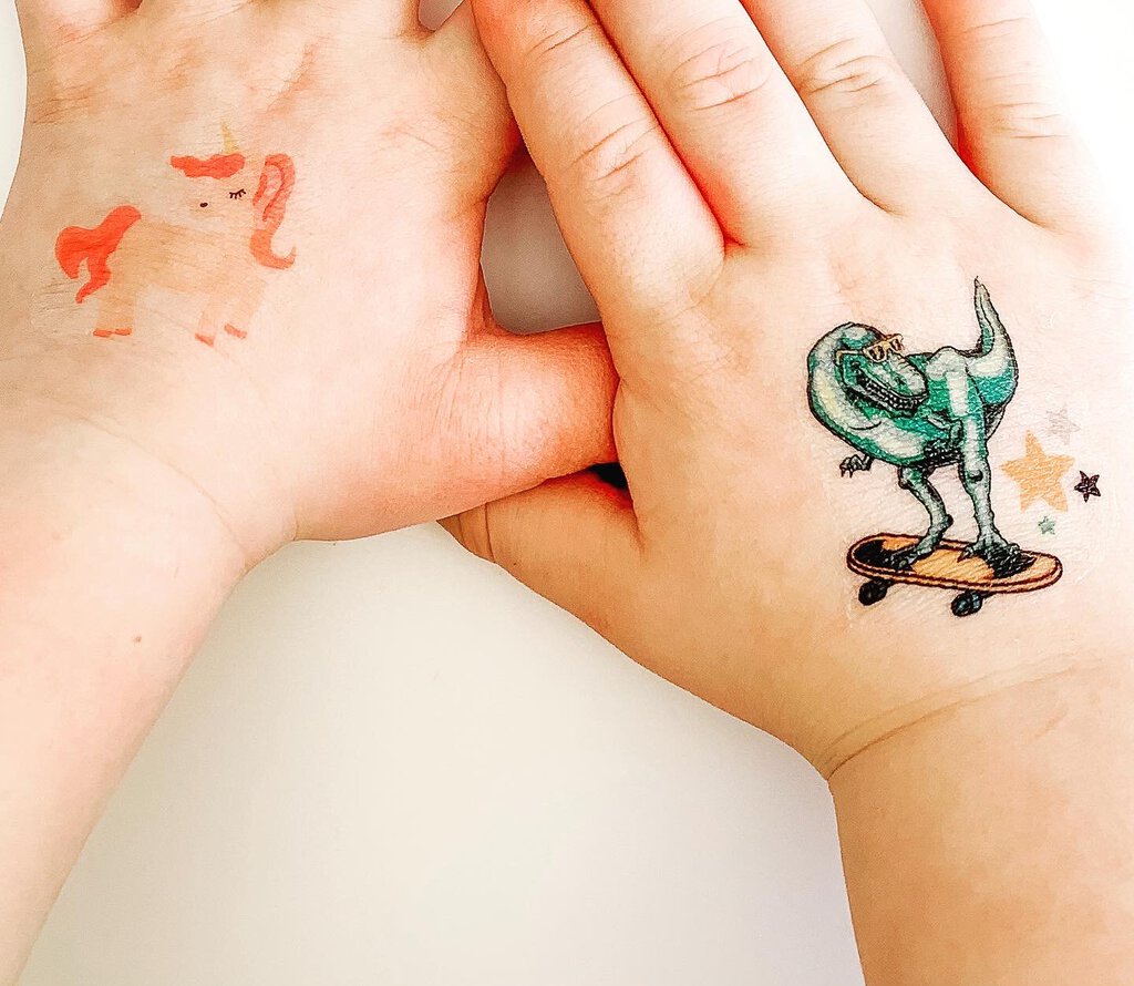 KIDS TEMPORARY TATTOOS - DINOSAUR