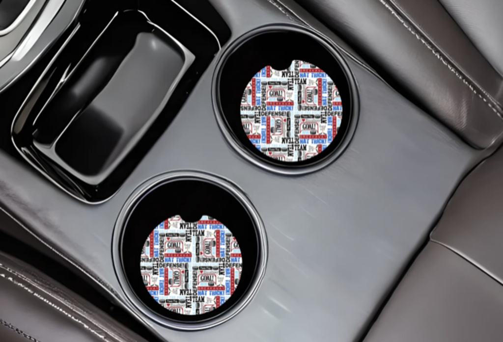Hockey Car Coasters