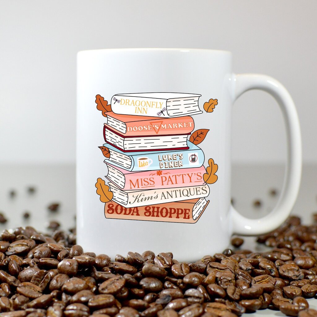 Gilmore Girls Book Stack Coffee Mug