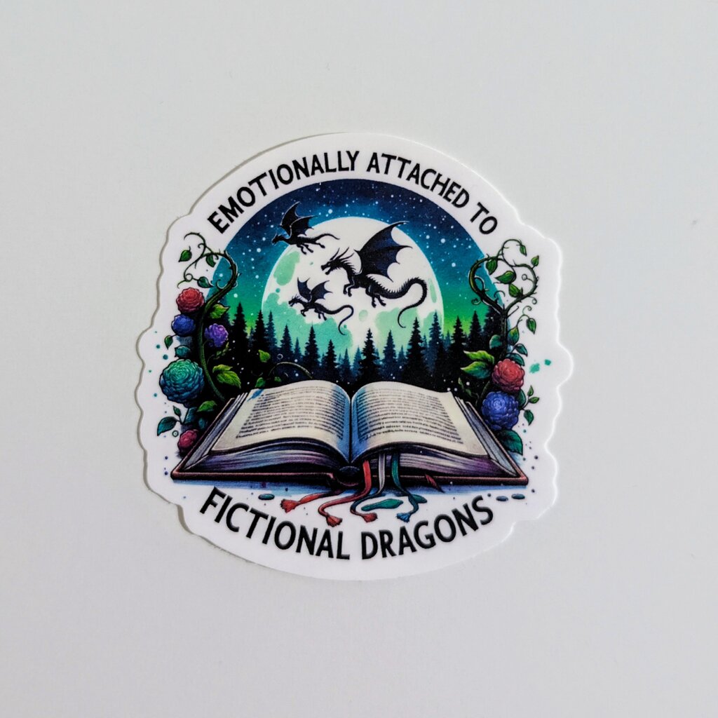 Fictional Dragons Die Cut Sticker