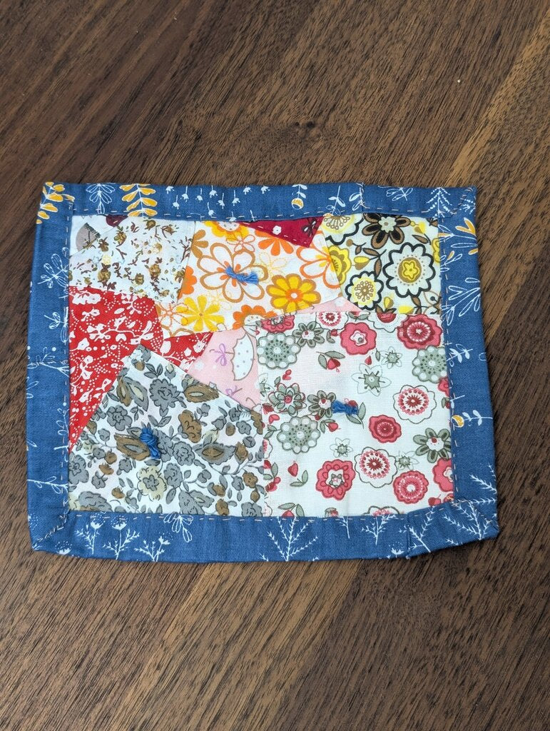 Flower Power Coffee Quilt 7" square