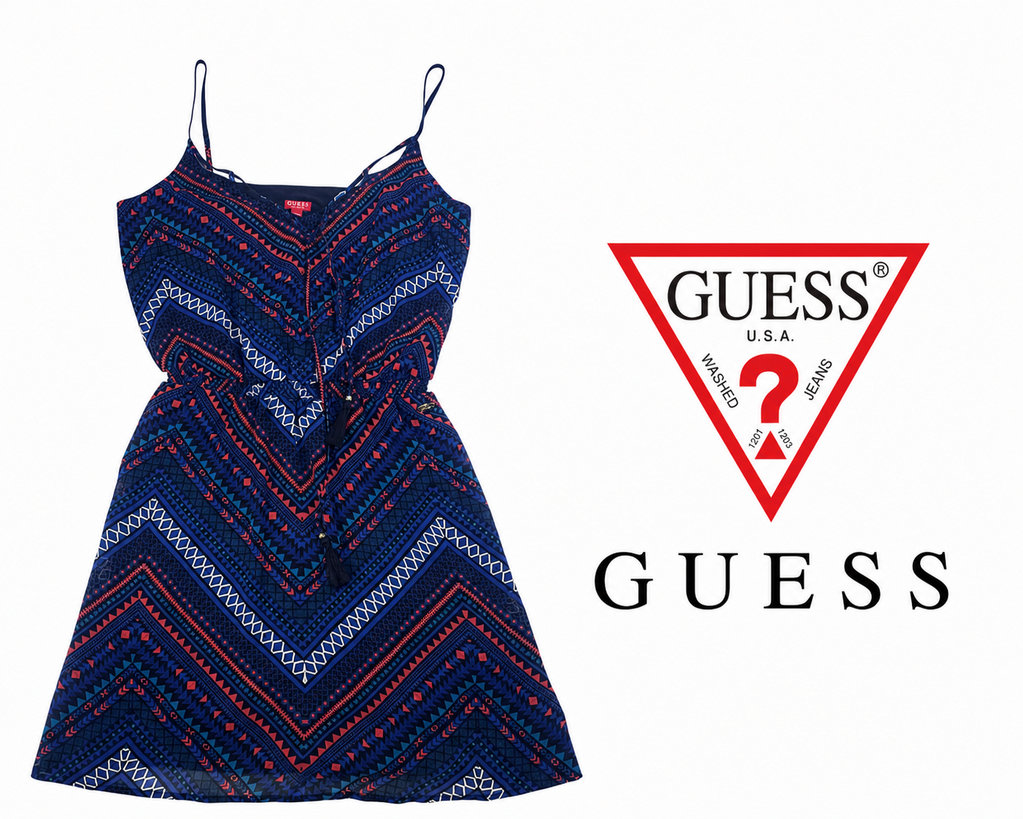 GUESS Boho Chevron Print Dress ~ XS