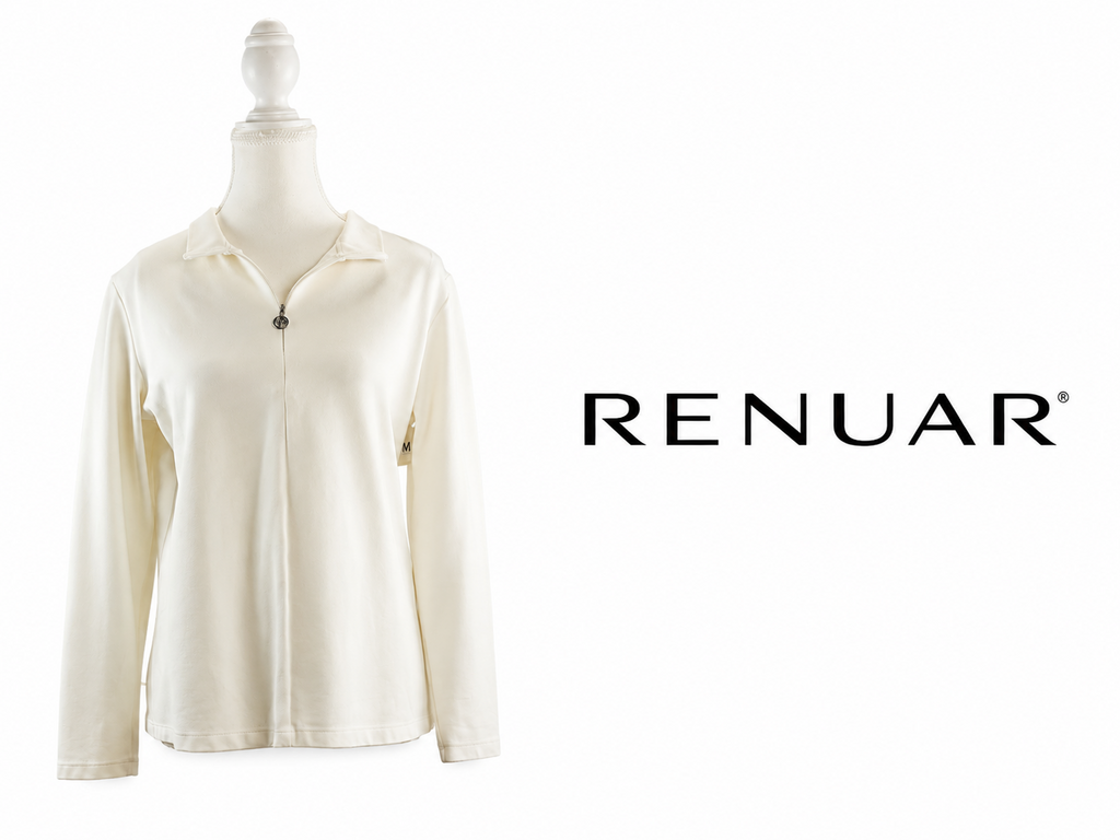 RENUAR Quarter-Zip Long Sleeve Top - Medium