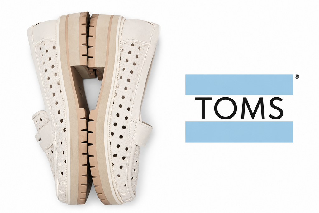 TOMS Cara Loafer Embossed Perforated Size 10