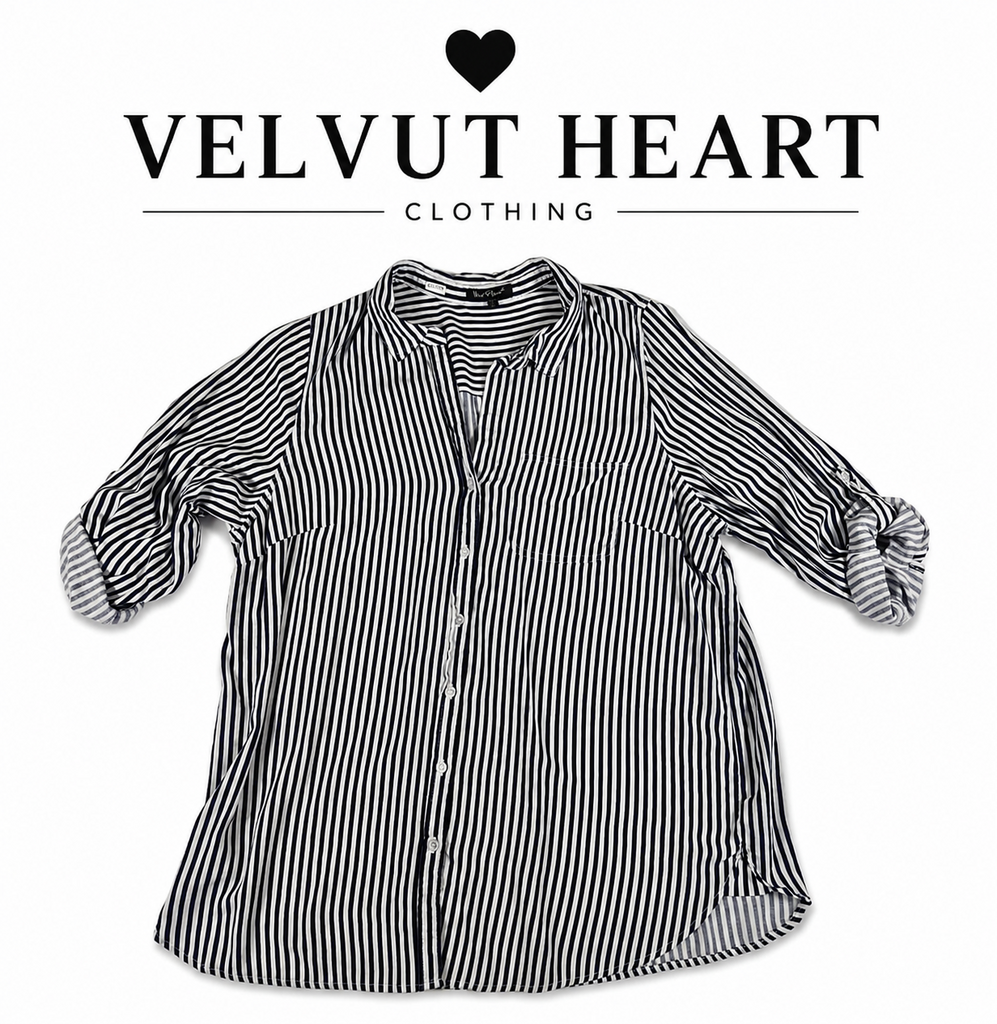 VELVET HEART Striped Blouse 2XL