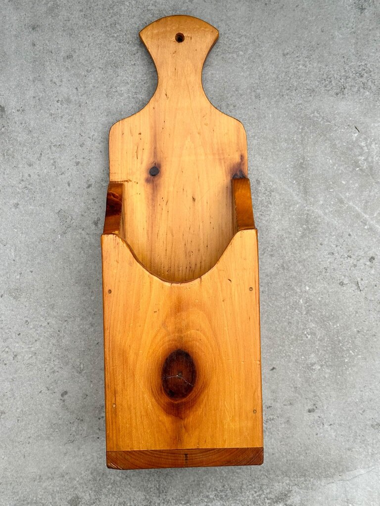 Wood Mail Mounted Holder