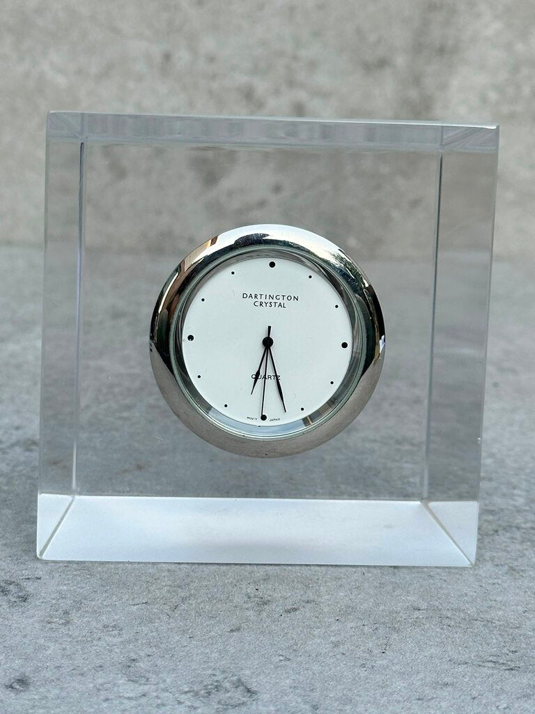 Dartington Crystal Desk Clock