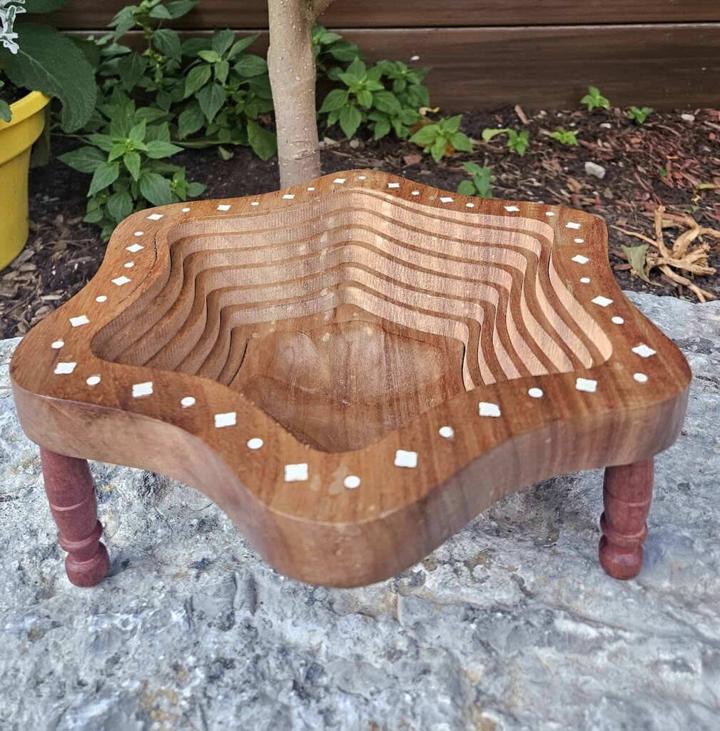Wood - Folding Trivet Basket