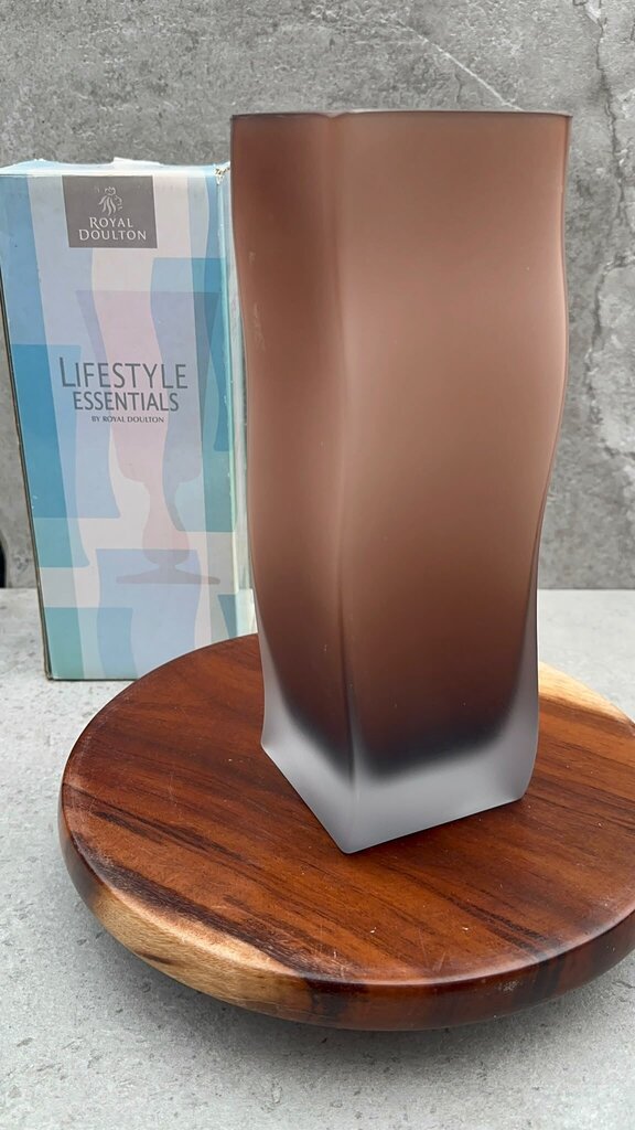 Royal Doulton Glass Vase NIB