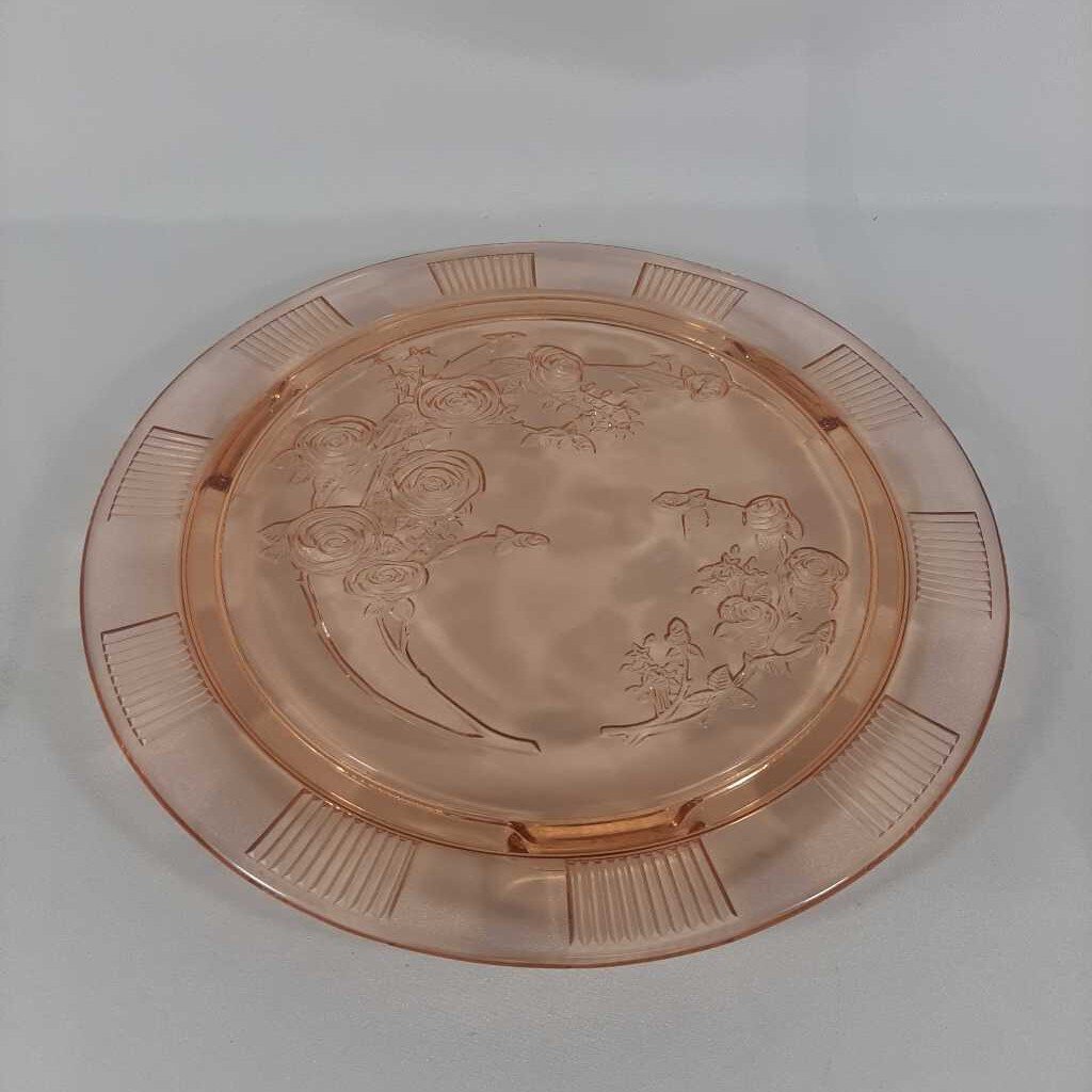 PINK ROSE FOOTED TRAY