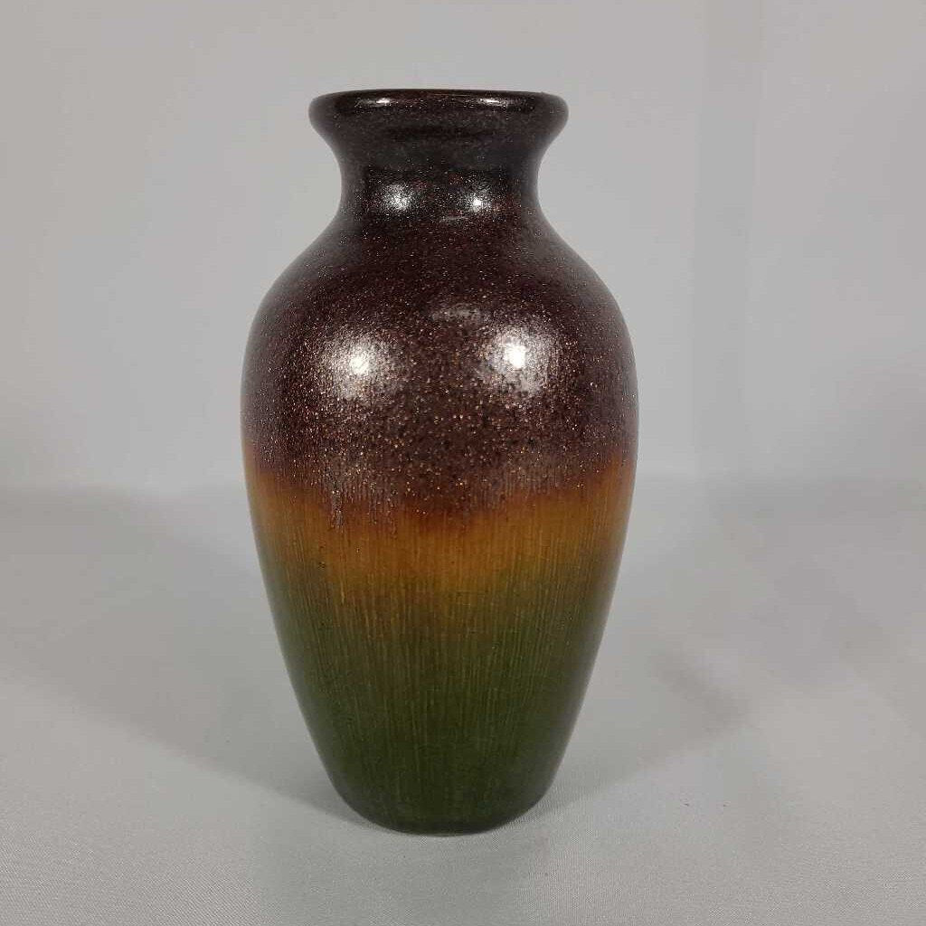 VTG HOSLEY TM POTTERY SPARKLE VASE