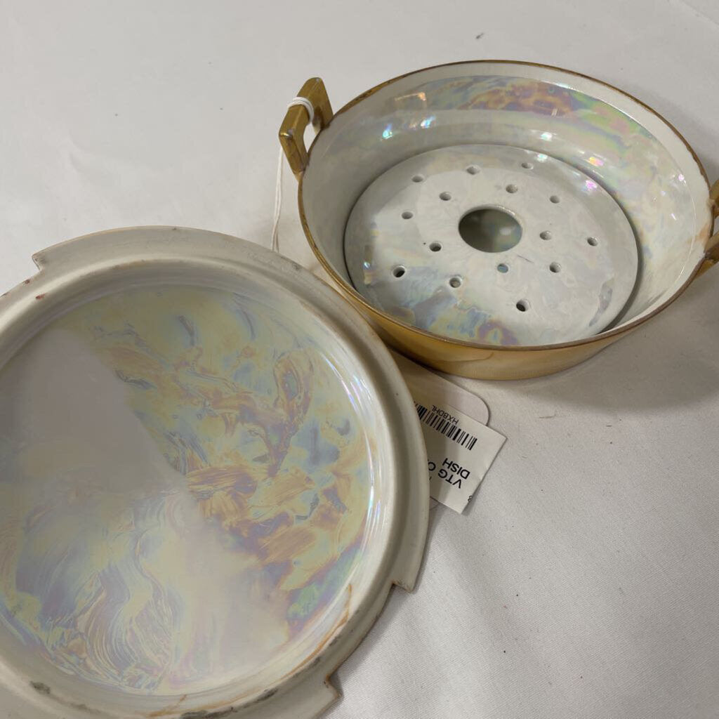 VTG OPALESCENT SOAP DISH