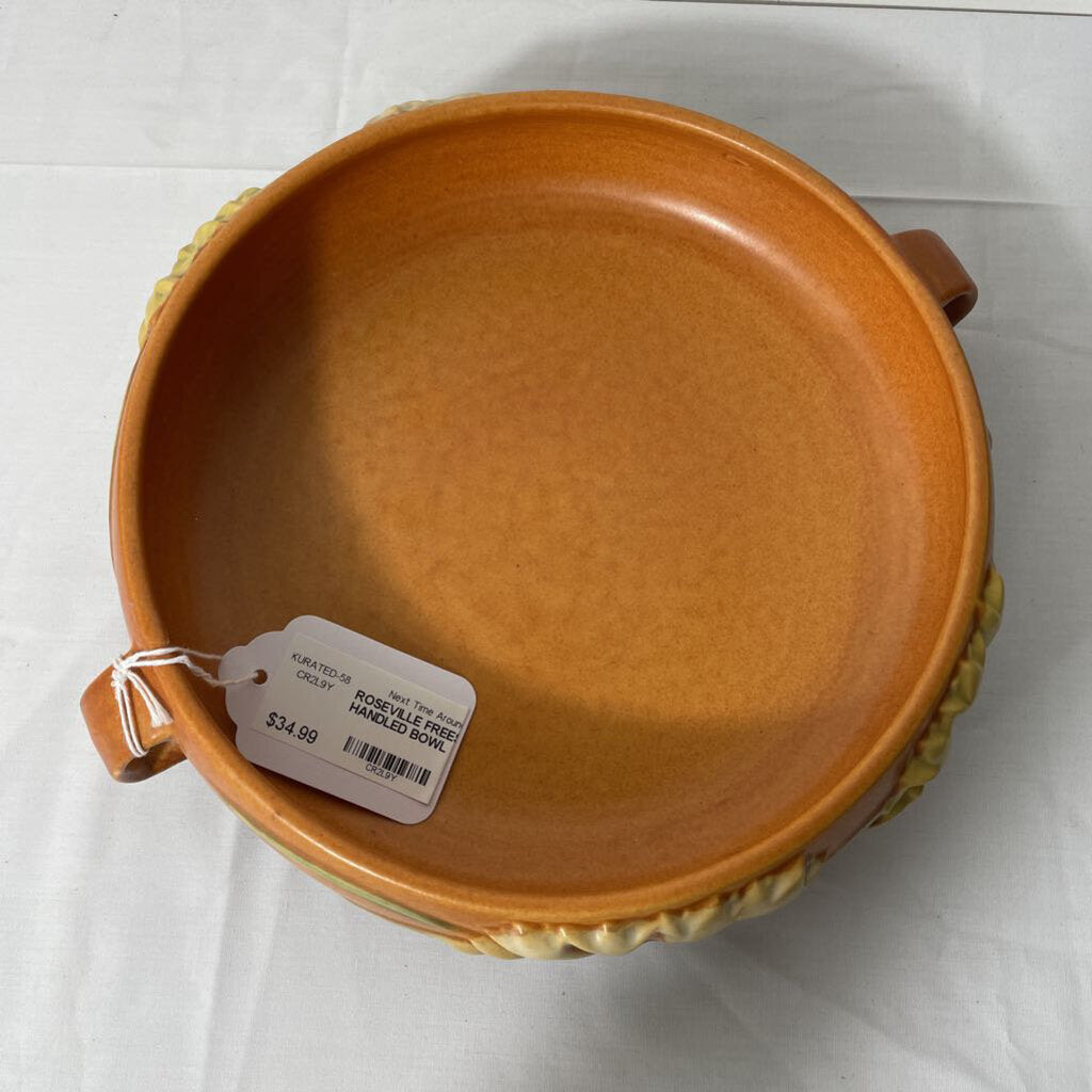 ROSEVILLE FREESIA HANDLED BOWL
