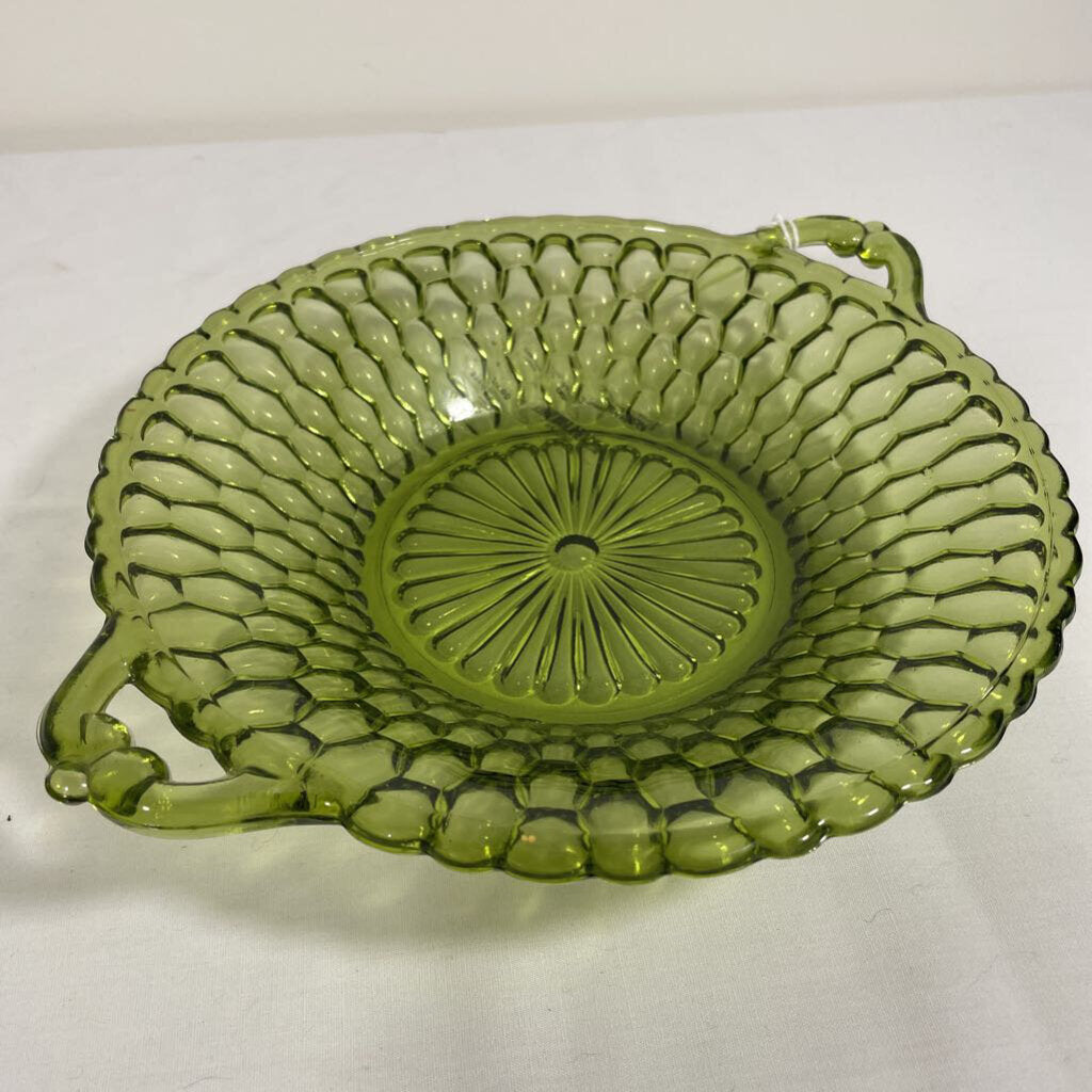 VTG GREEN HONEYCOMB DISH