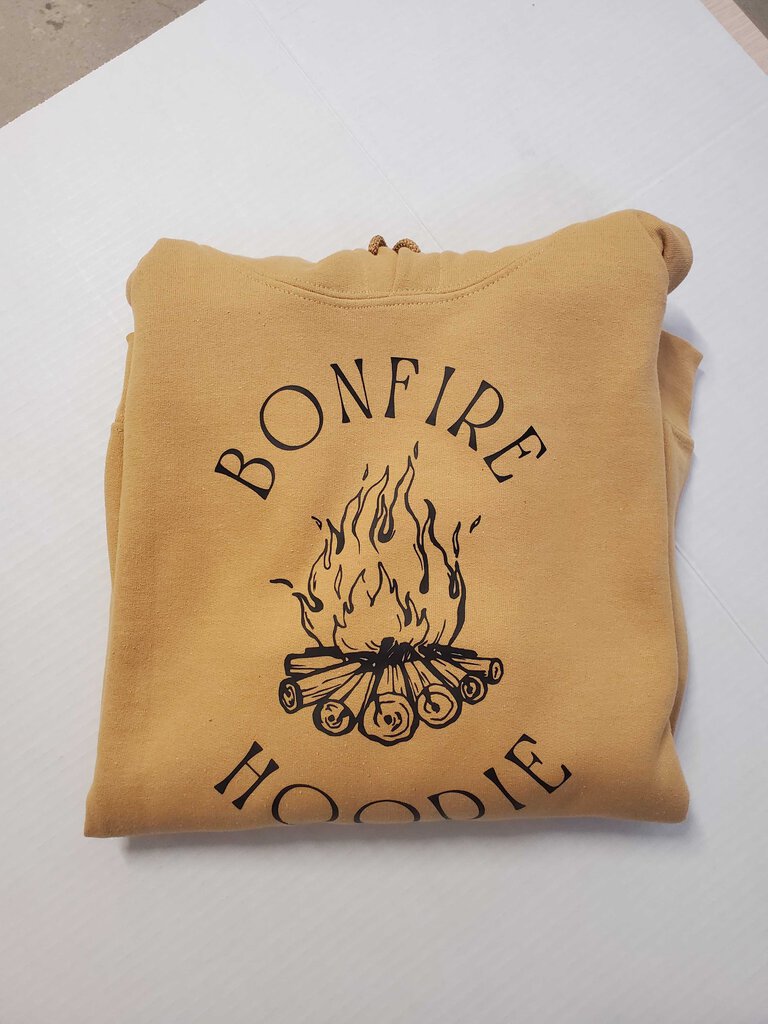 Bonfire Hoodie-Old Gold- XLarge