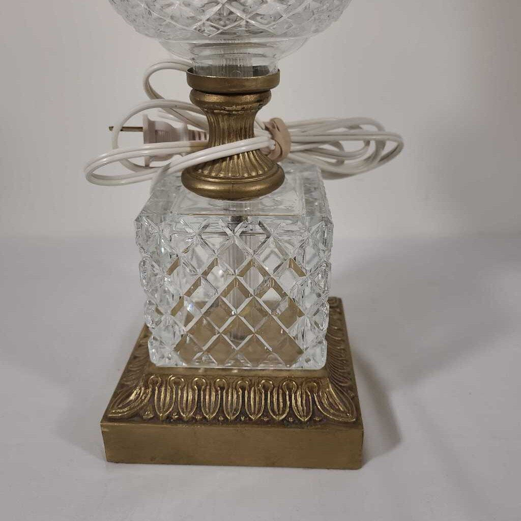 Vintage Paul Hanson Crystal Lamp