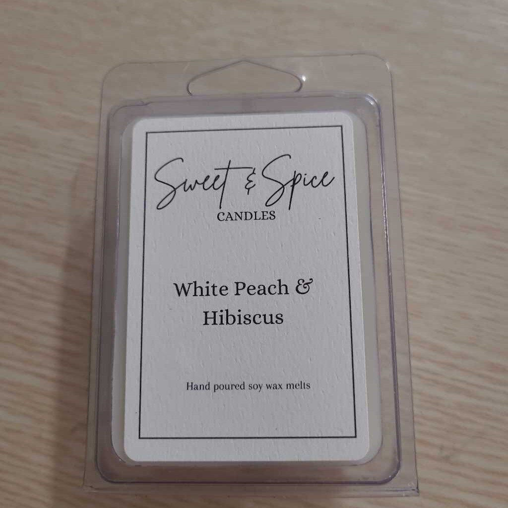 WHITE PEACH & HIBISCUS WAX MELT