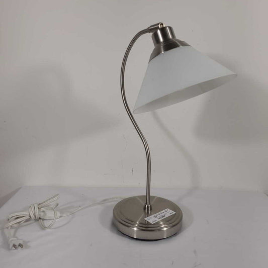 IKEA SILVER ARCHED TABLE LAMP