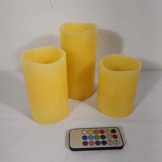 S/3 REMOTE OPERATED CANDLES