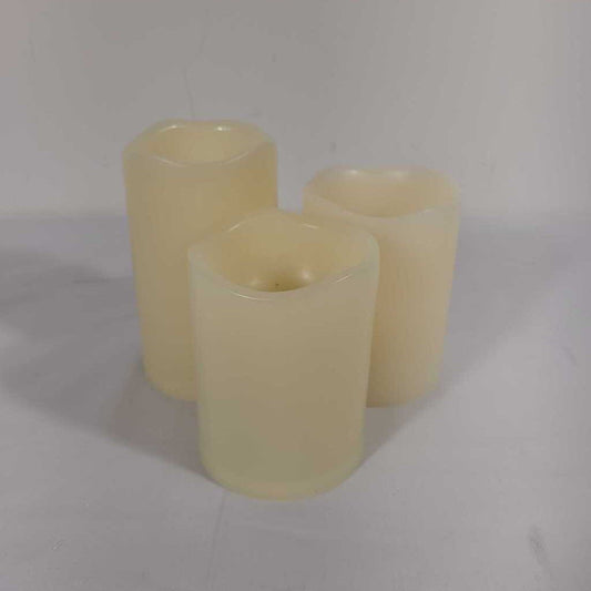 S/3 FLAMELESS CANDLES