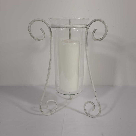 METAL/ GLASS CANDLE HOLDER