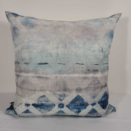 BLUE GREY DOWNFILLED PILLOW