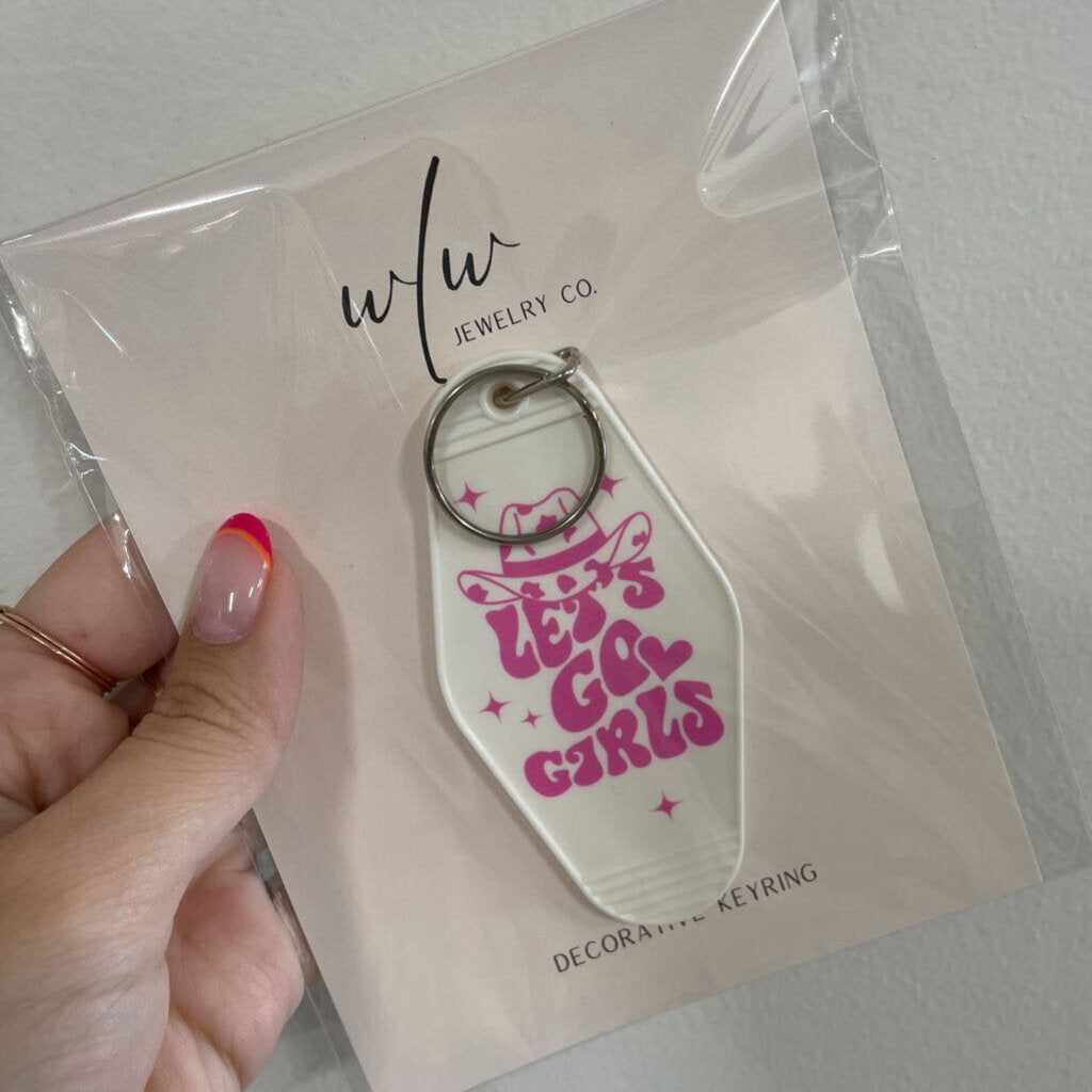LETS GO GIRLS KEYRING