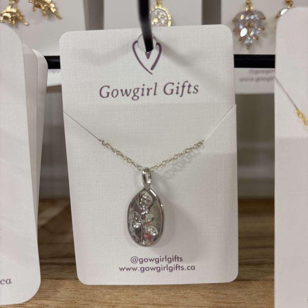 Necklace - Stamped Rose