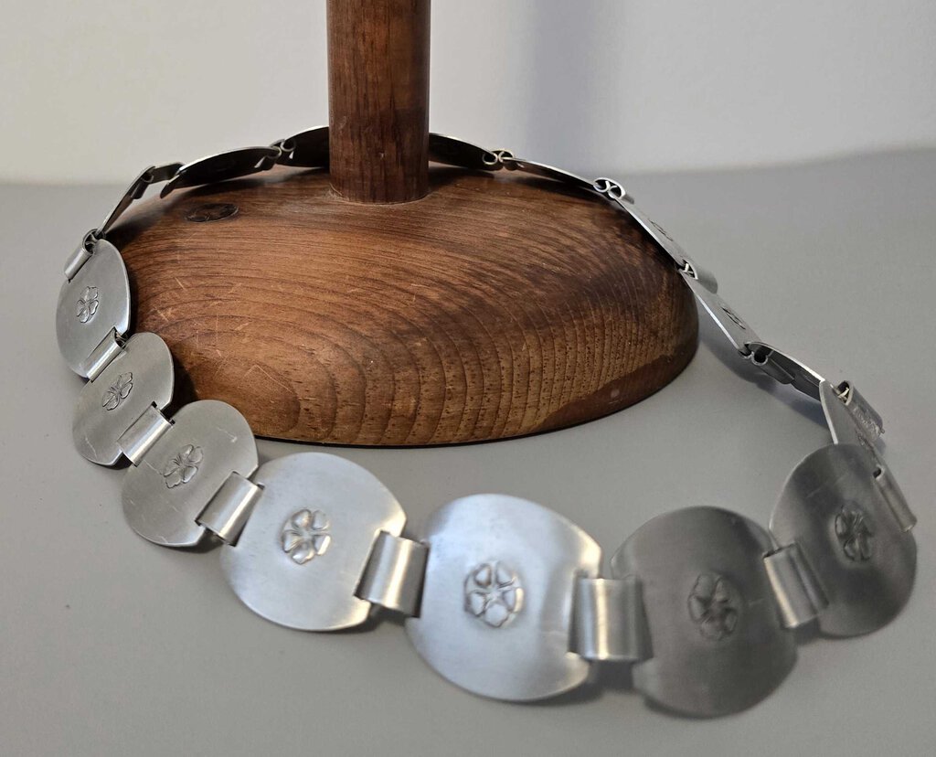 Vintage Stamped Aluminum Belt