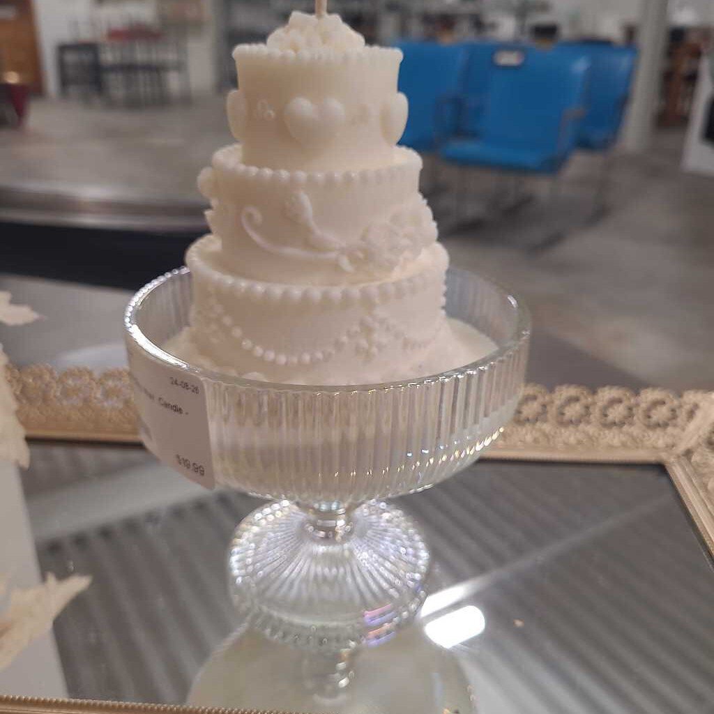 Decor Cake Soy Wax Candle - Vanilla