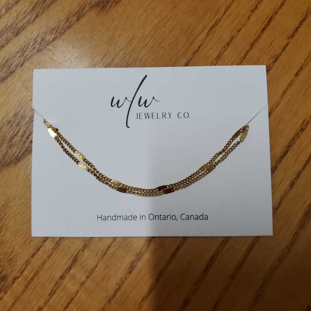 SS DOUBLE CHAIN BRACELET