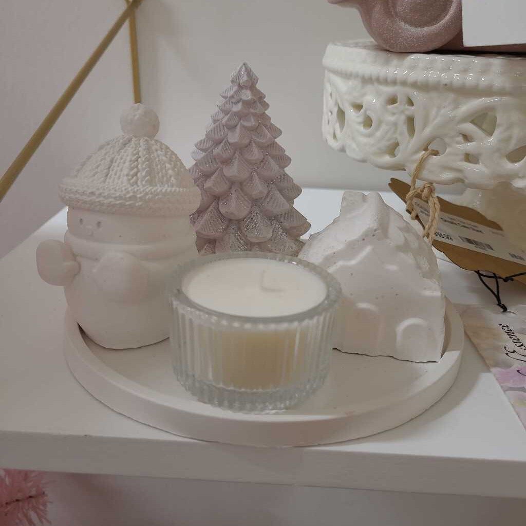 Snowman Friends Set with Tree and Tray