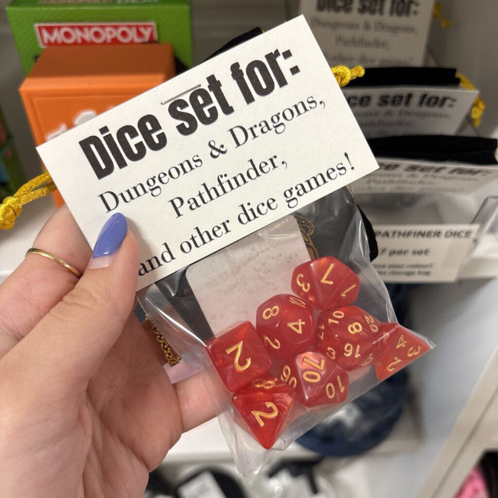 D&D DICE SET - RED