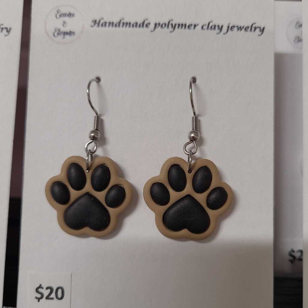 PAW PRINT SILVER - BROWN/BLACK