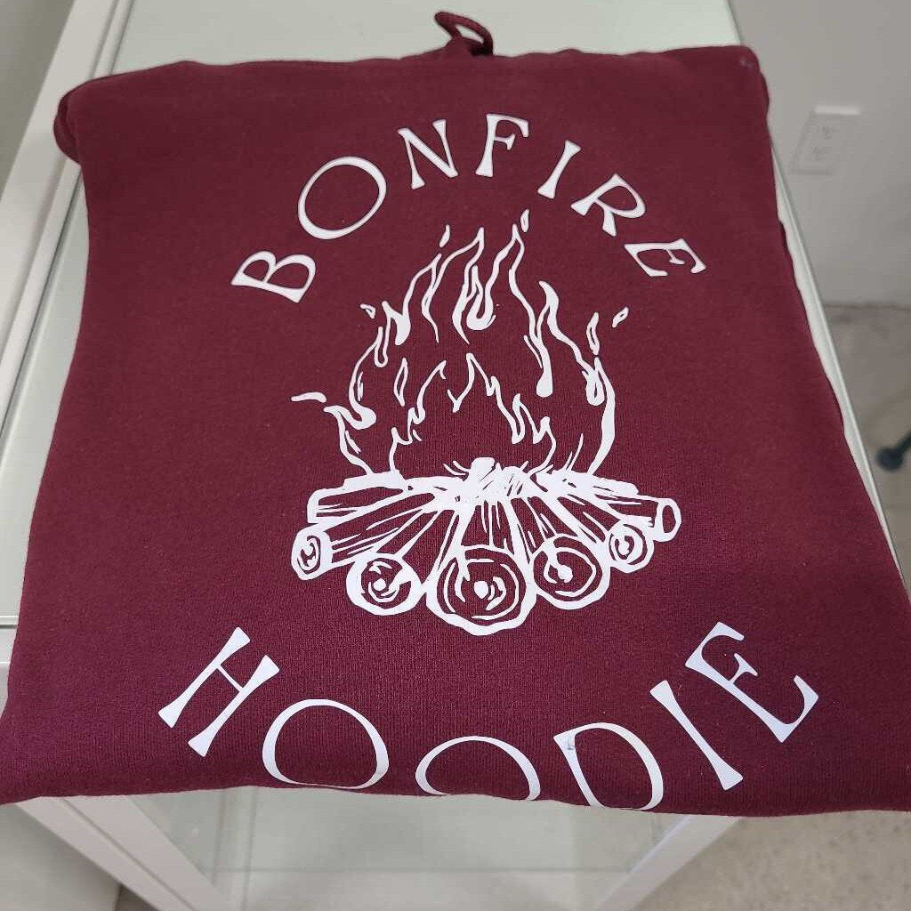 Bonfire Hoodie-Maroon-2XLarge