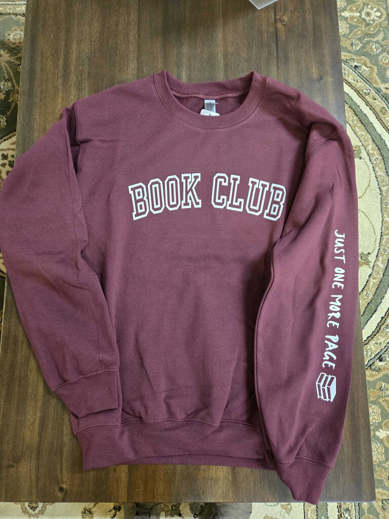Book Club Sweatshirt- Maroon-Small