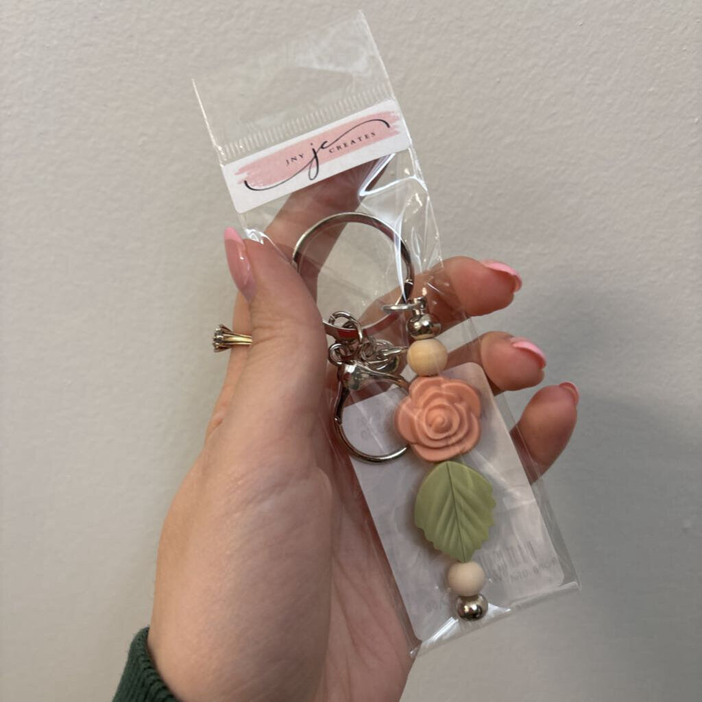Keychain - Rose Leaf