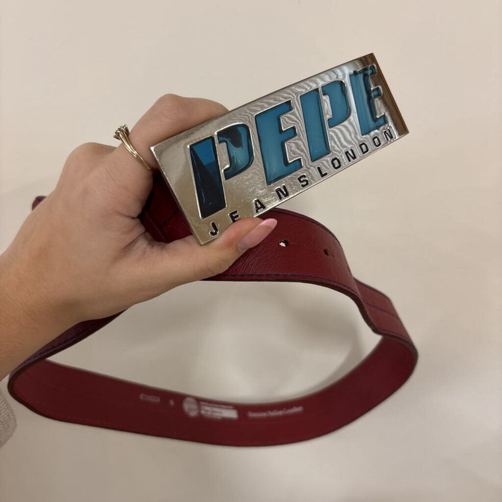 PEPE JEANS RED BELT