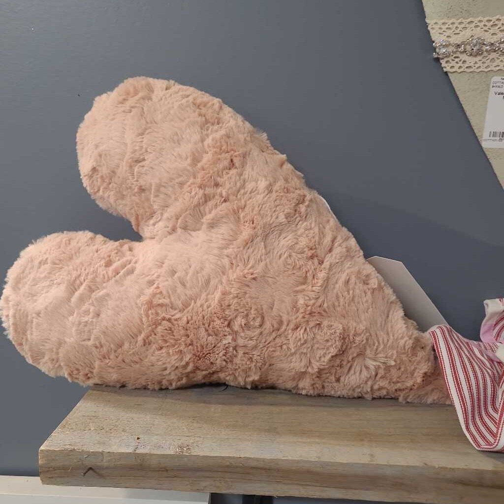 Pink, plush heart