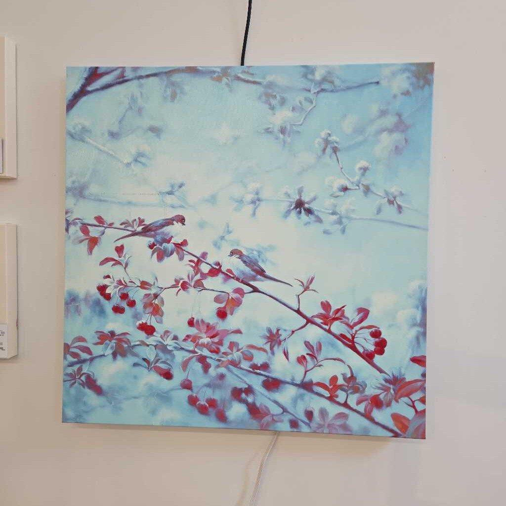 BIRD/CHERRY BLOSSOM CANVAS