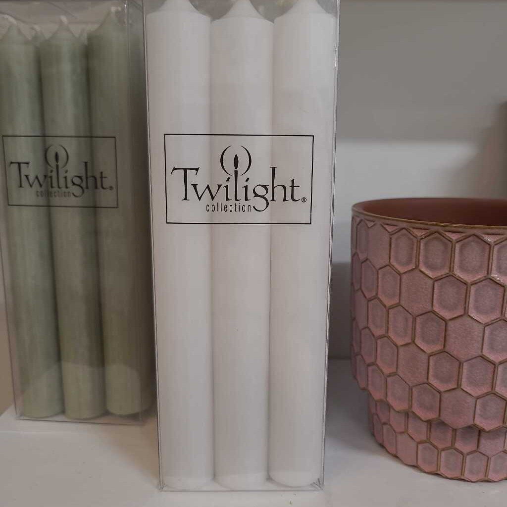 White Dinner Candles - 7"