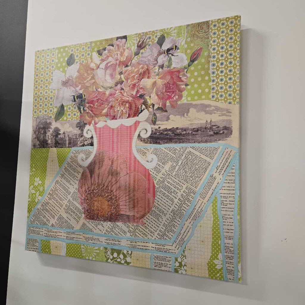 ABSTRACT VASE CANVAS