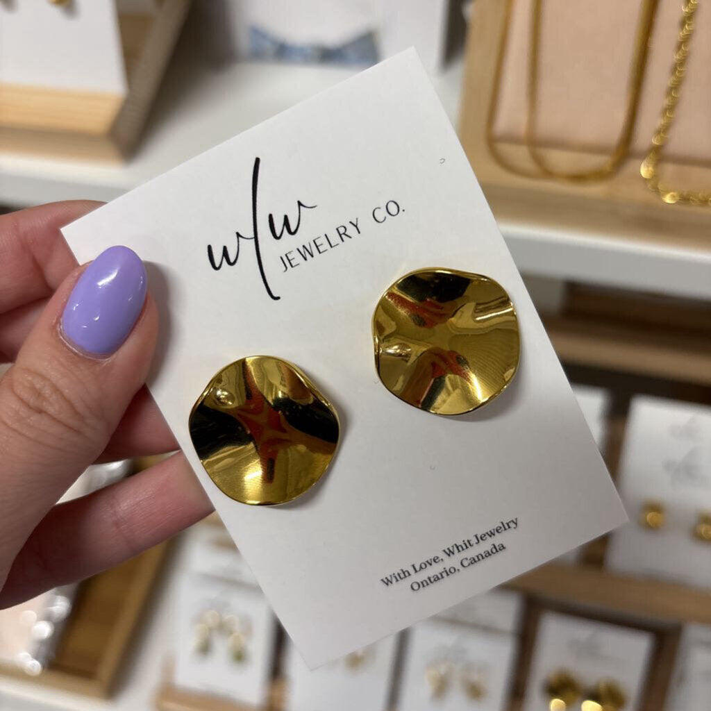 LISETTE CURVY STUDS/STAINLESS STEEL