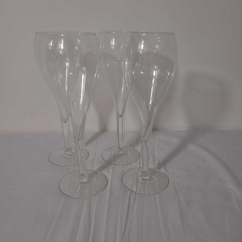 S/4 8.75" CHAMPAGNE GLASSES