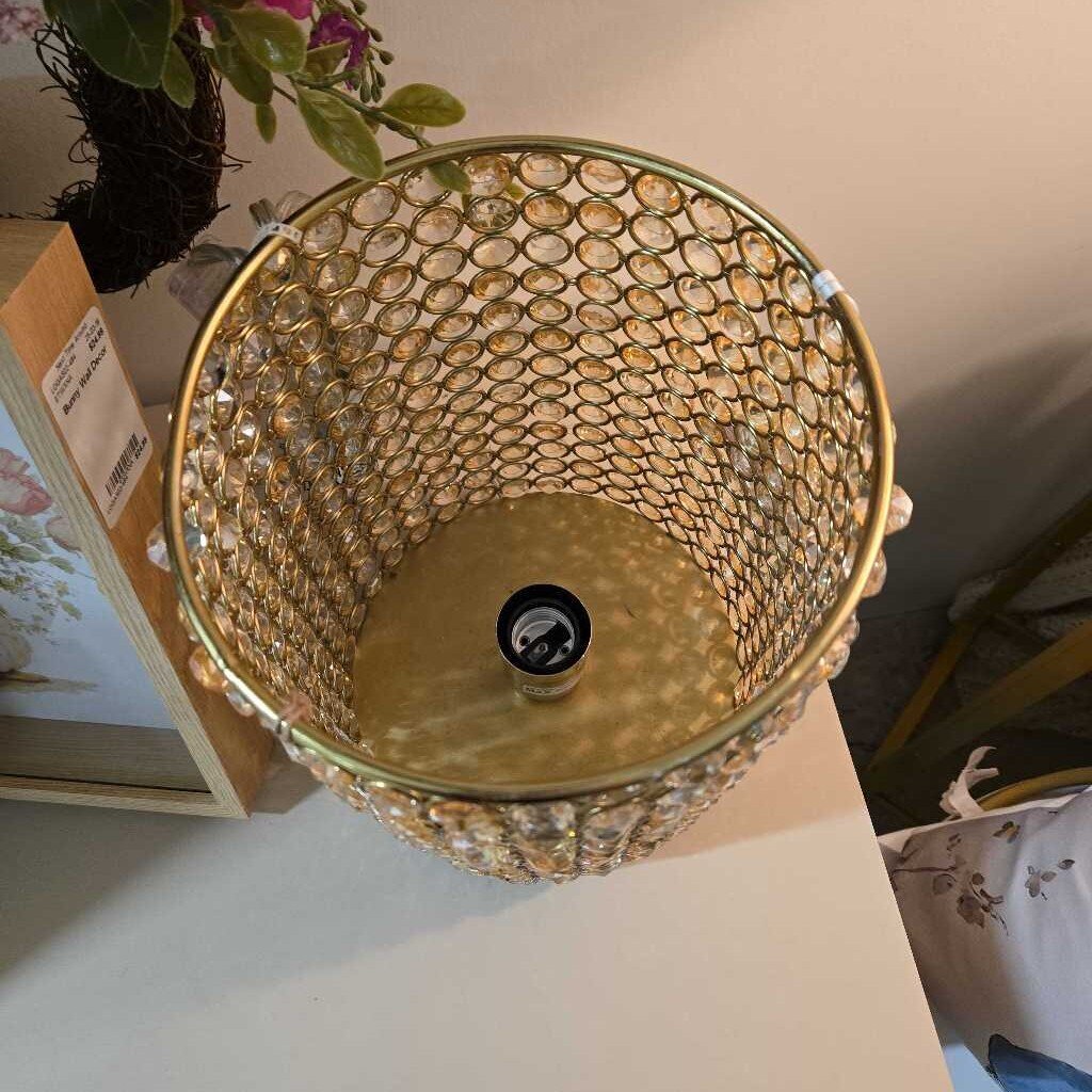Gold Crystal Table Lamp