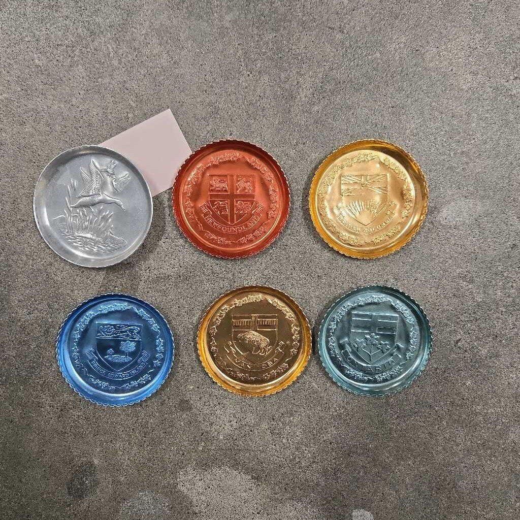 Tin Coaster Set - 6 PC.