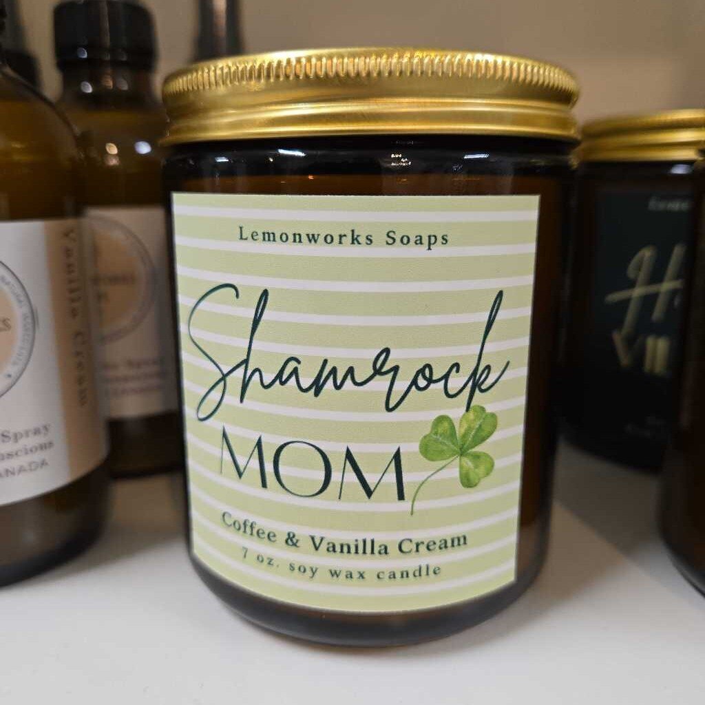 Shamrock Mom Candle (Coffee & Vanilla Cream)