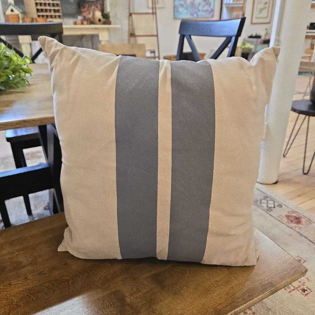 GREY STRIPE PILLOW